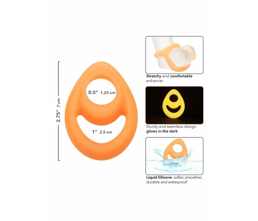 Alpha Glow-In-The-Dark Liquid Silicone Teardrop Support Ring