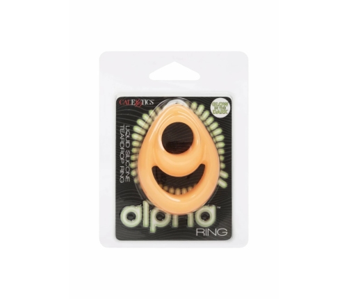 Alpha Glow-In-The-Dark Liquid Silicone Teardrop Support Ring