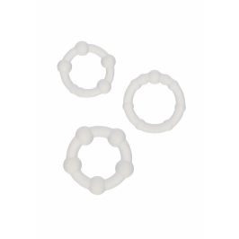 CalExotics Silicone Beaded Rings Set of 3 - Flexible Liquid Silicone CalExotics Silicone Beaded Rings Set of 3 - Flexible Liquid Silicone