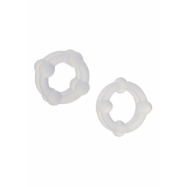CalExotics Silicone Double Stacker Rings Premium Liquid Silicone Set