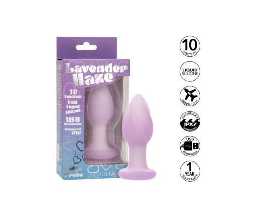 Lavender Haze Ridge Probe Vibrating Intimate Device, 10 Modes, Slim Design