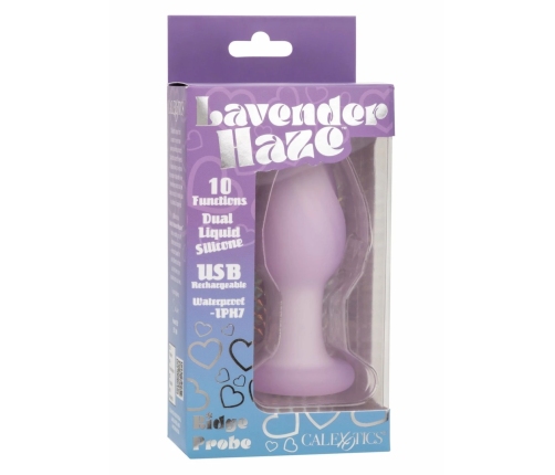 Lavender Haze Ridge Probe Vibrating Intimate Device, 10 Modes, Slim Design