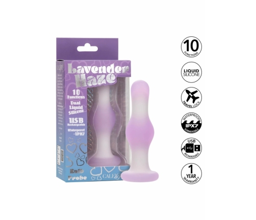 Lavender Haze Bulb Probe Silicone Intimate Massager 10-Function Violet