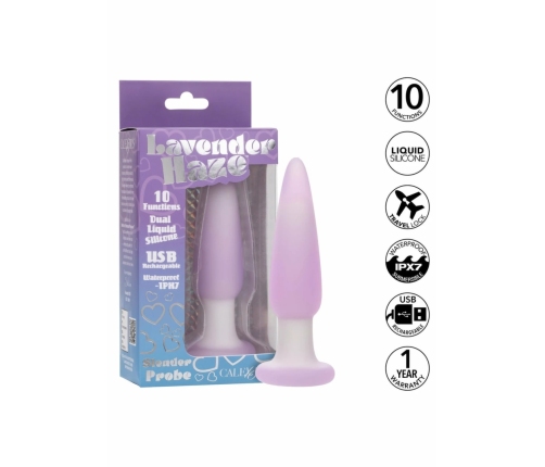 Lavender Haze Slender Probe Vibrating Intimate Device 10 Modes Purple