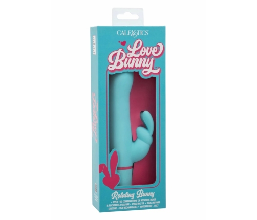 Love Bunny Rotating Bunny Dual-Action Massager, 12 Modes, Pink