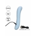 Azure Collection Contoured G Vibrating Massager, 12 Modes, Blue