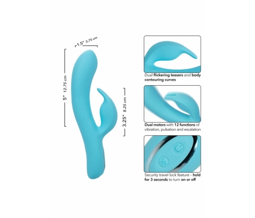 Azure Collection Bunny G Dual Motor Silicone Massager Waterproof