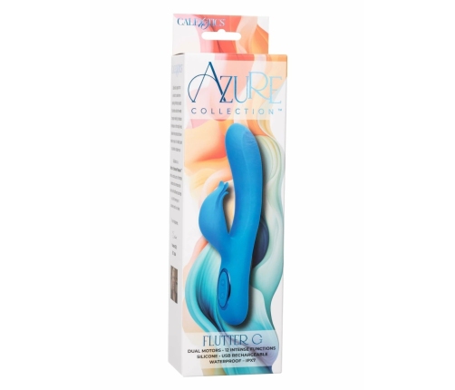 Azure Collection Flutter G Dual Motor Silicone Massager Waterproof