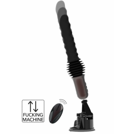 Anal Power Thrusting Vibrator 32-37 cm Silicone, Adjustable Suction Base