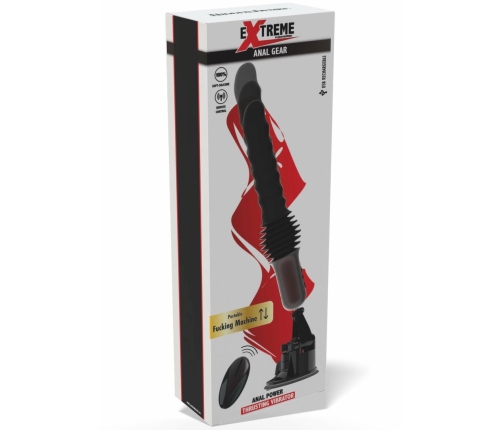 Anal Power Thrusting Vibrator 32-37 cm Silicone, Adjustable Suction Base