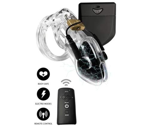 HIDDEN DESIRE EXTREME Electroshock Cage Adjustable Silicone Remote 8713221837561