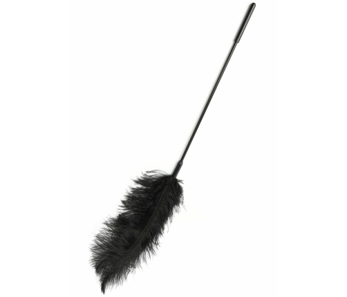 HIDDEN DESIRE Double Feather Tickler Black - Dual-Ended Feather Wand