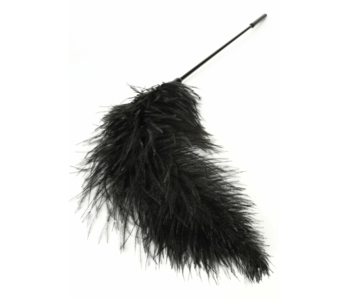 HIDDEN DESIRE Double Feather Tickler Black - Dual-Ended Feather Wand