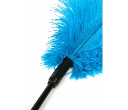 HIDDEN DESIRE Double Feather Tickler Black - Dual Natural Feather Wand
