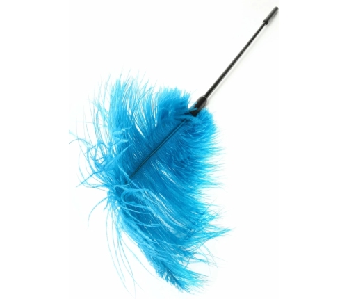 HIDDEN DESIRE Double Feather Tickler Black - Dual Natural Feather Wand
