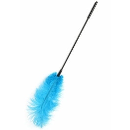 HIDDEN DESIRE Double Feather Tickler Black - Dual Natural Feather Wand HIDDEN DESIRE Double Feather Tickler Black - Dual Natural Feather Wand
