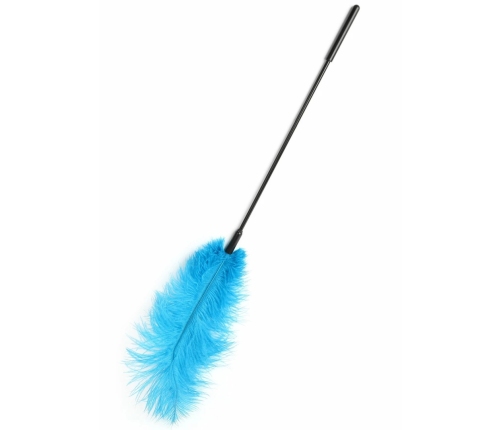 HIDDEN DESIRE Double Feather Tickler Black - Dual Natural Feather Wand