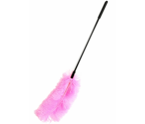 HIDDEN DESIRE Double Feather Tickler Black - Dual Natural Feather Wand