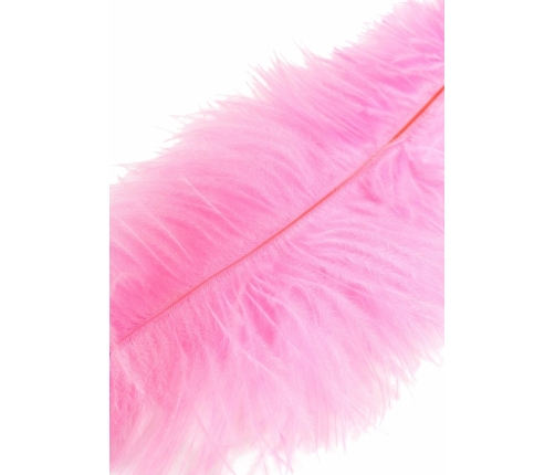 HIDDEN DESIRE Double Feather Tickler Black - Dual Natural Feather Wand