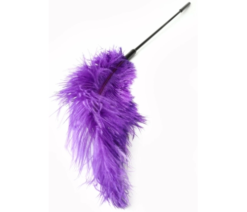 HIDDEN DESIRE Double Feather Tickler Black - Dual-Ended Sensory Tool