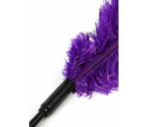 HIDDEN DESIRE Double Feather Tickler Black - Dual-Ended Sensory Tool