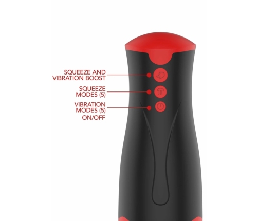 HIDDEN DESIRE Fusion X Deep Squeeze Intimate Machine Vibrating Black