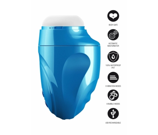 HIDDEN DESIRE Fusion X Aqua Bubble Intimate Machine Blue