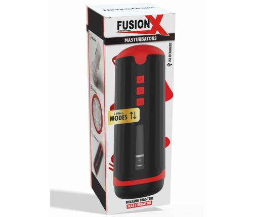 Hidden Desire Fusion X Milking Master Intimate Machine, USB, IPX6, Black