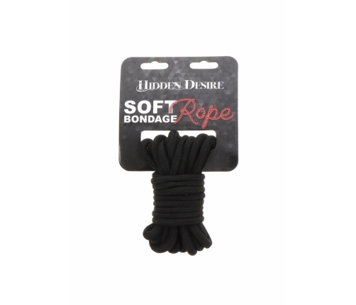 Bondage Rope 5 Meter - Durable Polypropylene Restraint Cord, Black