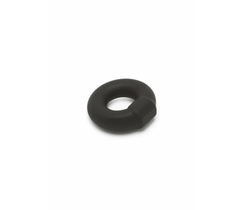 Hidden Desire Stud C-Ring Soft Silicone Adjustable Black