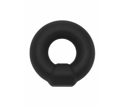 Hidden Desire Stud C-Ring Soft Silicone Adjustable Black