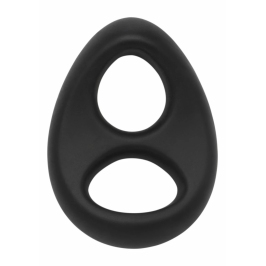 Hidden Desire Stallion C-Ring Soft Silicone Double Support Ring Black