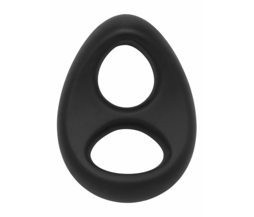 Hidden Desire Stallion C-Ring Soft Silicone Double Support Ring Black