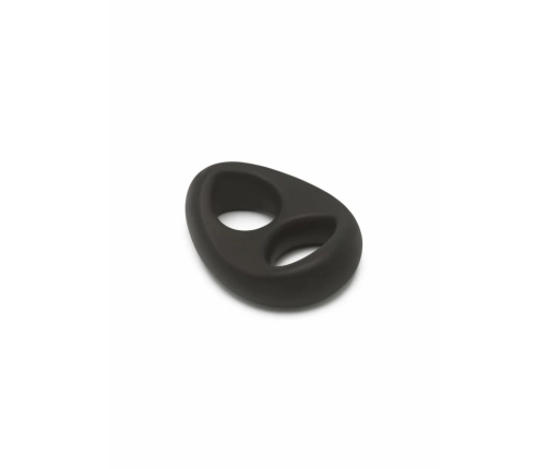 Hidden Desire Stallion C-Ring Soft Silicone Double Support Ring Black