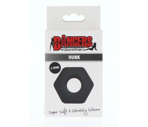 Hidden Desire Hunk Soft Silicone Intimate Support Ring Black