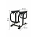 Bangers Bondage Seat with 8 Attachment Points, Padded Armrests, Black