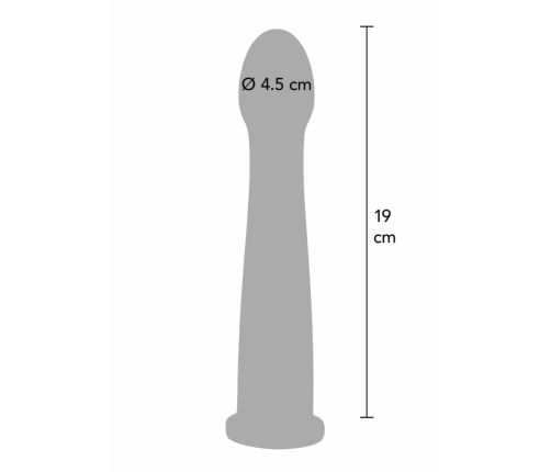 Bangers Smooth Dong Easy-Lock 19 cm Silicone Attachment Black