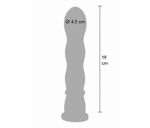 Bangers Wave Dong Easy-Lock 19 cm Silicone Attachment Black