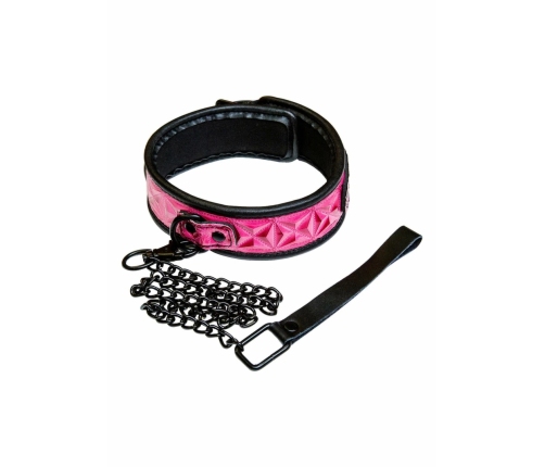 Sportsheets Collar Adjustable Vinyl-Neoprene Black with Leash 657447091667