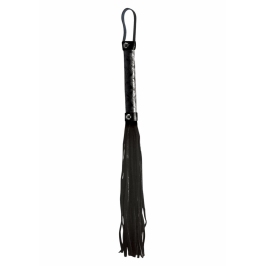 Sportsheets Whip Vinyl & Leather Black 45cm - Durable Play Accessory