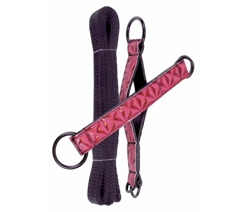 Sinful Bed Restraint Straps Adjustable 4m System Black or Pink