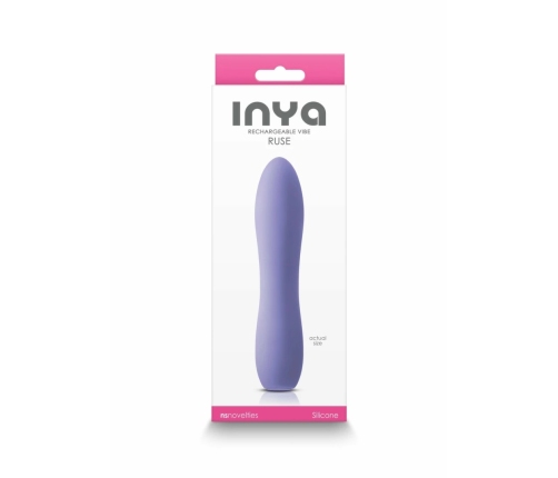 INYA Ruse Compact Rechargeable Silicone Device, 10 Modes, Pink