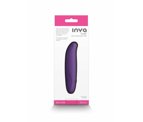 INYA Flirt Flexible Rechargeable Silicone Intimate Massager Pink