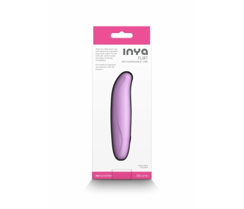 INYA Flirt Flexible Rechargeable Silicone Vibrator Pink