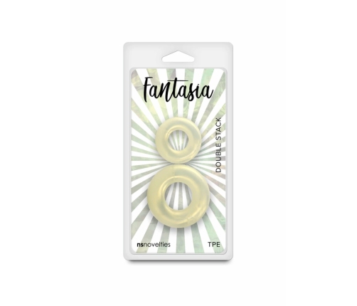 Fantasia Double Stack Intimate Device TPE Flexible Design Silver