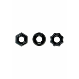 Renegade Chubbies Super Elastic Stackable Rings TPE Black Set