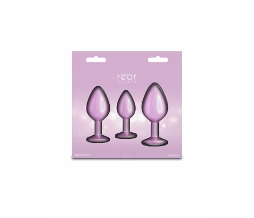 nsnovelties Trainer Kit Iridescent Pink 3-Piece Set Chrome Finish