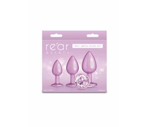 nsnovelties Trainer Kit Iridescent Pink 3-Piece Set Chrome Finish