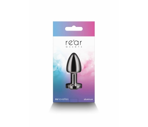 NS Novelties Rear Assets Petite Chrome-Plated Intimate Plug Silver