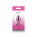 NS Novelties Rear Assets Petite Chrome-Plated Aluminum Plug Pink Gem